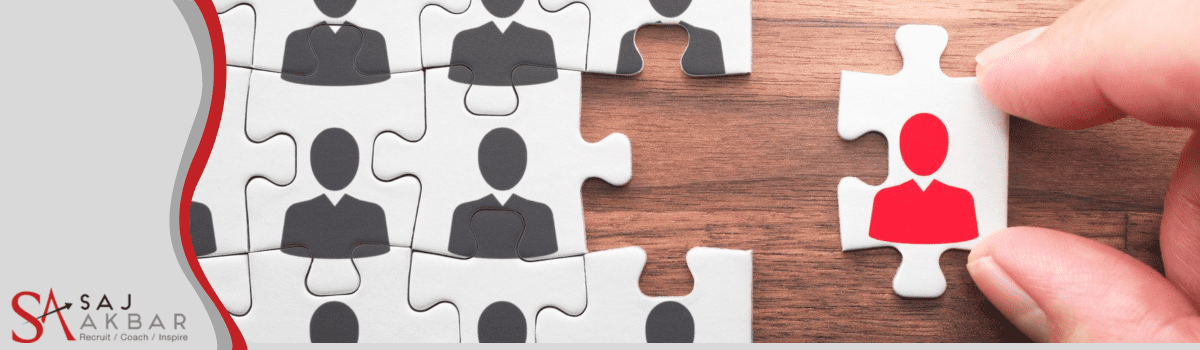 jigsaw of business people - finding the right fit