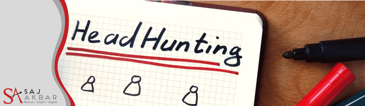 A clipboard with head hunting written at the top