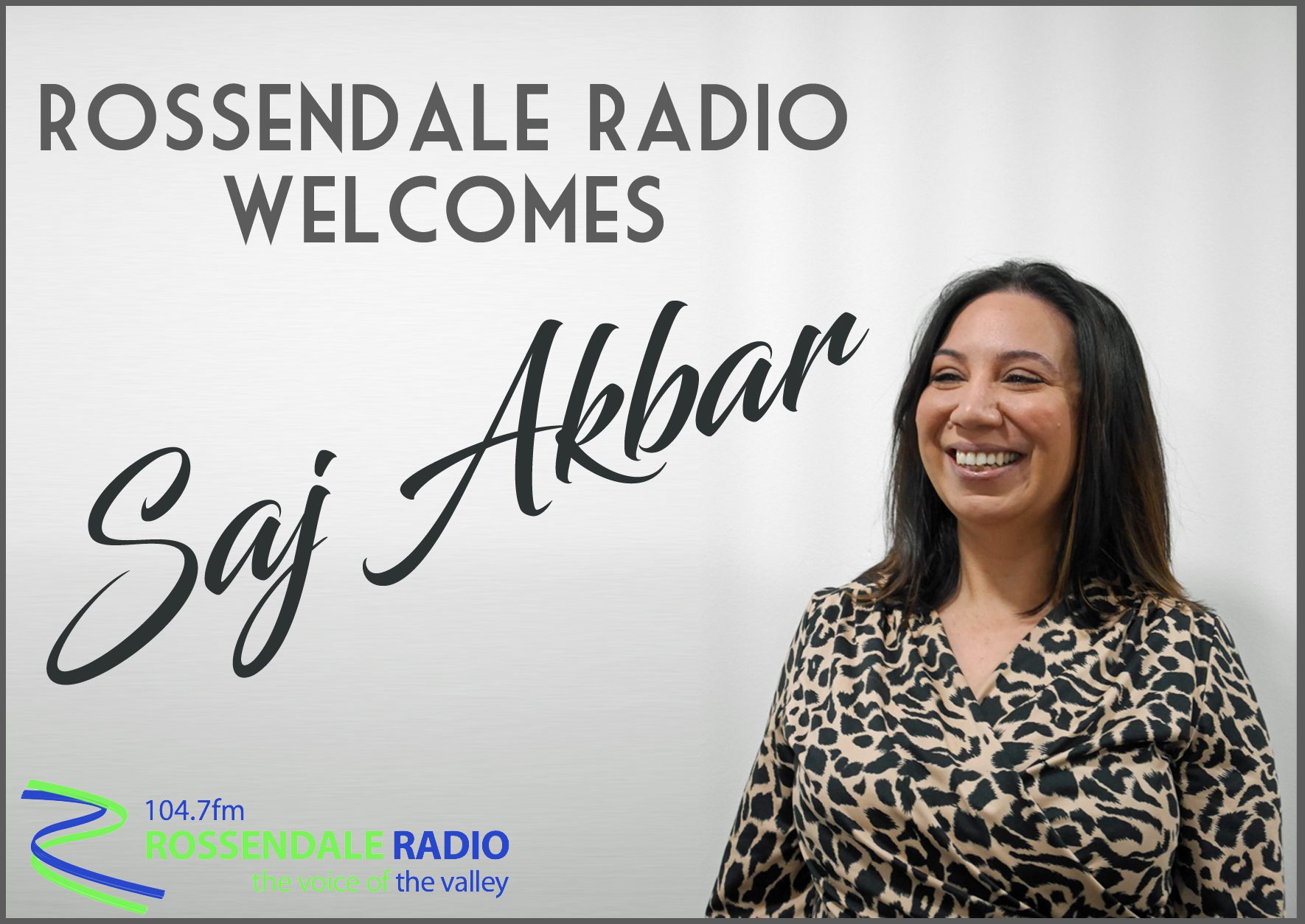 Rossendale Radio welcomes Saj Akbar