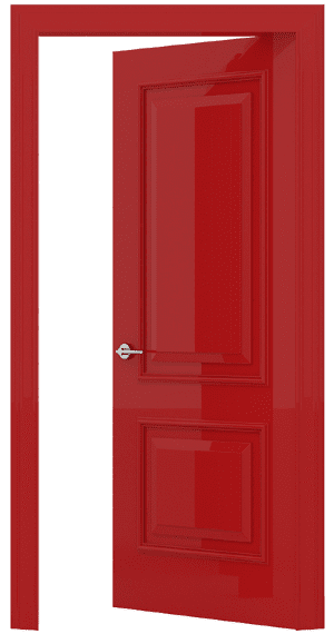 2-Doors-Burgundy-Open Burgundy open door